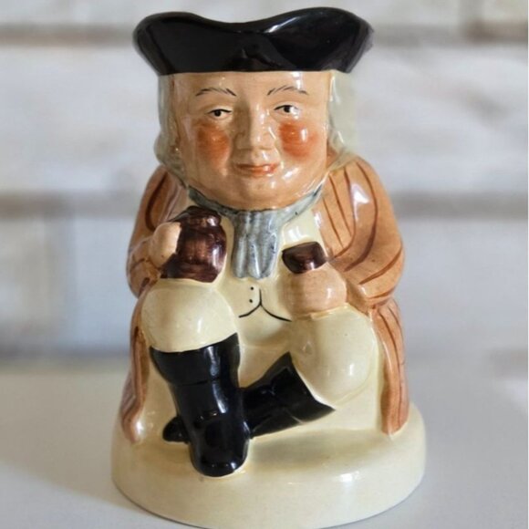 VTG Tony Wood studio Toby Jug Staffordshire England Hand painted - Picture 1 of 12